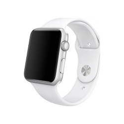 Ανταλλακτικό Λουράκι για Apple Watch 42/44mm Silicone Strap Smoothband SC07 Λευκό