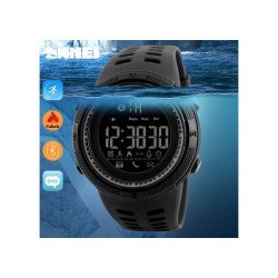Smart Watch ρολόι με Βηματομετρητή και Bluetooth χειρός ανδρικό SKMEI 1250 BLACK