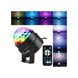 Disco Πάρτυ Φωτορυθμικό  με Τηλεχειριστήριο και Βάση Strobe - LED Party Light για Γιορτινή Ατμόσφαιρα YB-689 ΟΕΜ