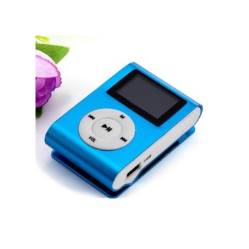 Mini MP3 Player με Οθόνη, Υποδοχή Κάρτας SD/MP3 - Ράδιο EZRA MP3-2 BLUE