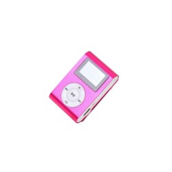 Mini MP3 Player με Οθόνη, Υποδοχή Κάρτας SD/MP3 - Ράδιο EZRA MP3-2 PINK