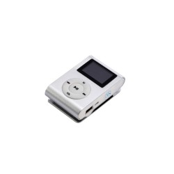 Mini MP3 Player με Οθόνη, Υποδοχή Κάρτας SD/MP3 - Ράδιο EZRA MP3-2 SILVER