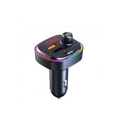 Transmitter Αυτοκινήτου με Bluetooth 5.0 & RGB Lights 7 Χρωμάτων MP3 Player - C13