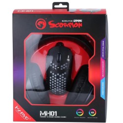 MARVO MH01 Headset & Mouse Gaming Combo ΜΑΥΡΟ