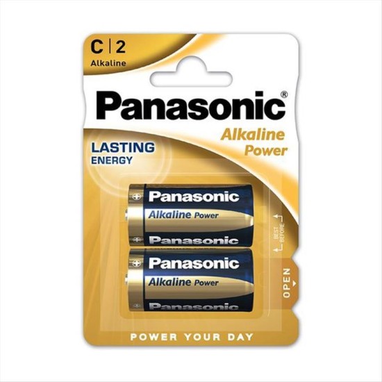Αλκαλικές μπαταρίες Panasonic C (2 τμχ.)