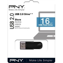 PNY Flash Drive USB 2.0 16GB Black