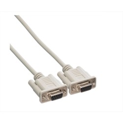 Roline Serial Link Cable /Null Modem DB9 F/F 1.8m 11.01.9018 White