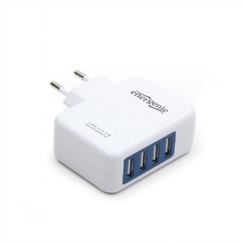 ENERGENIE Φορτιστής Ταξιδιού USB 3.1A 4 Θέσεων White